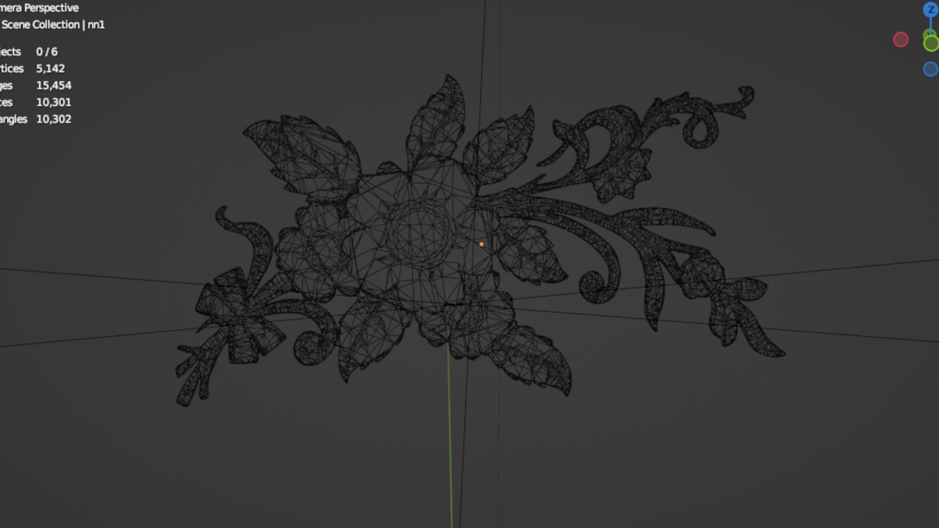 Classic decor ornament 264 3D model_6