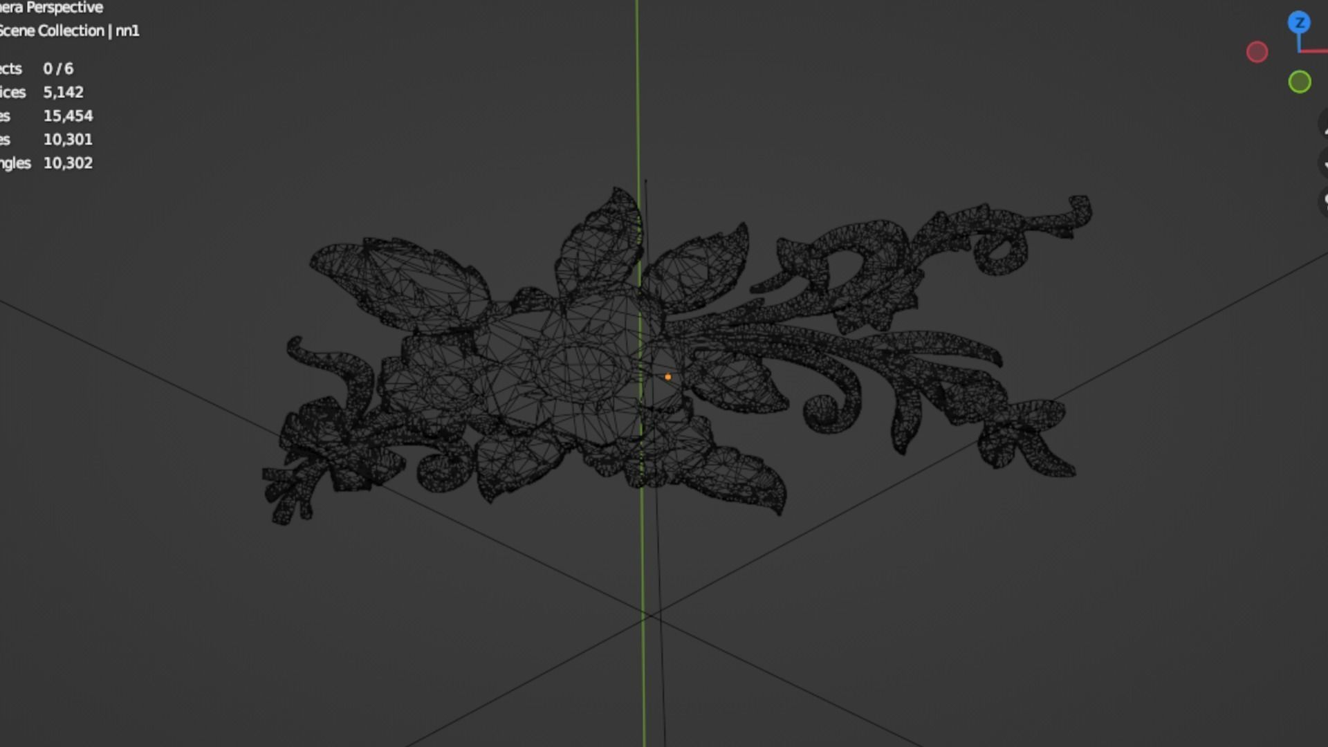 Classic decor ornament 264 3D model_5