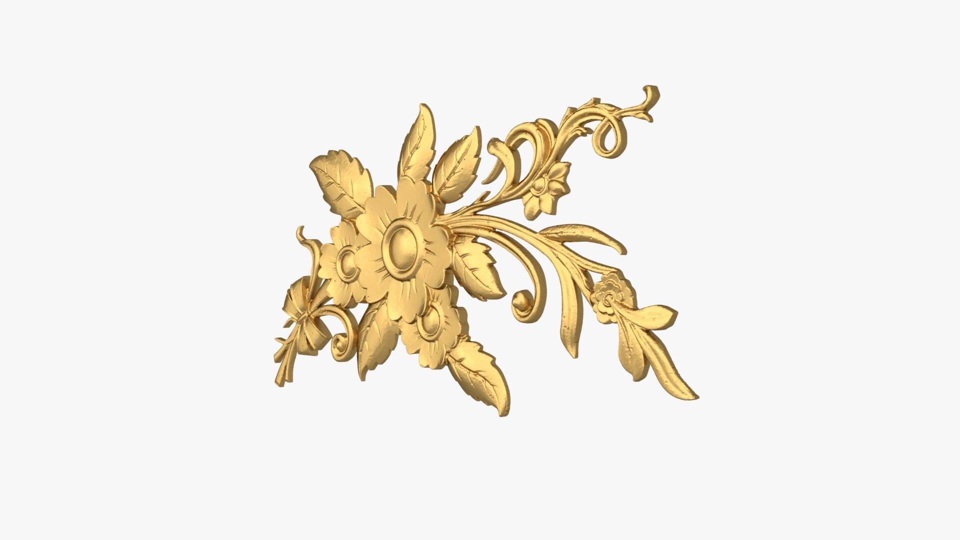 Classic decor ornament 264 3D model_2