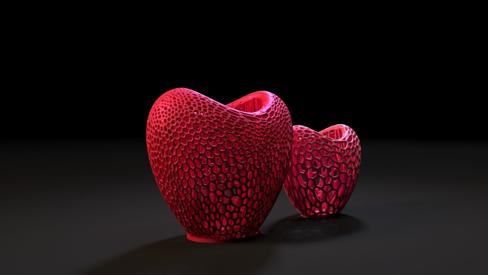 Heart Vase 3D print model_3