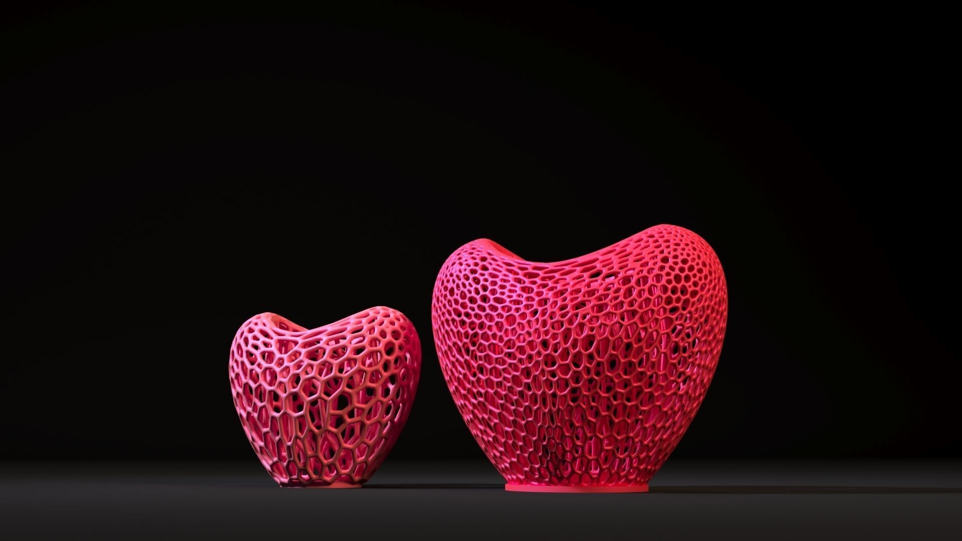 Heart Vase 3D print model_9