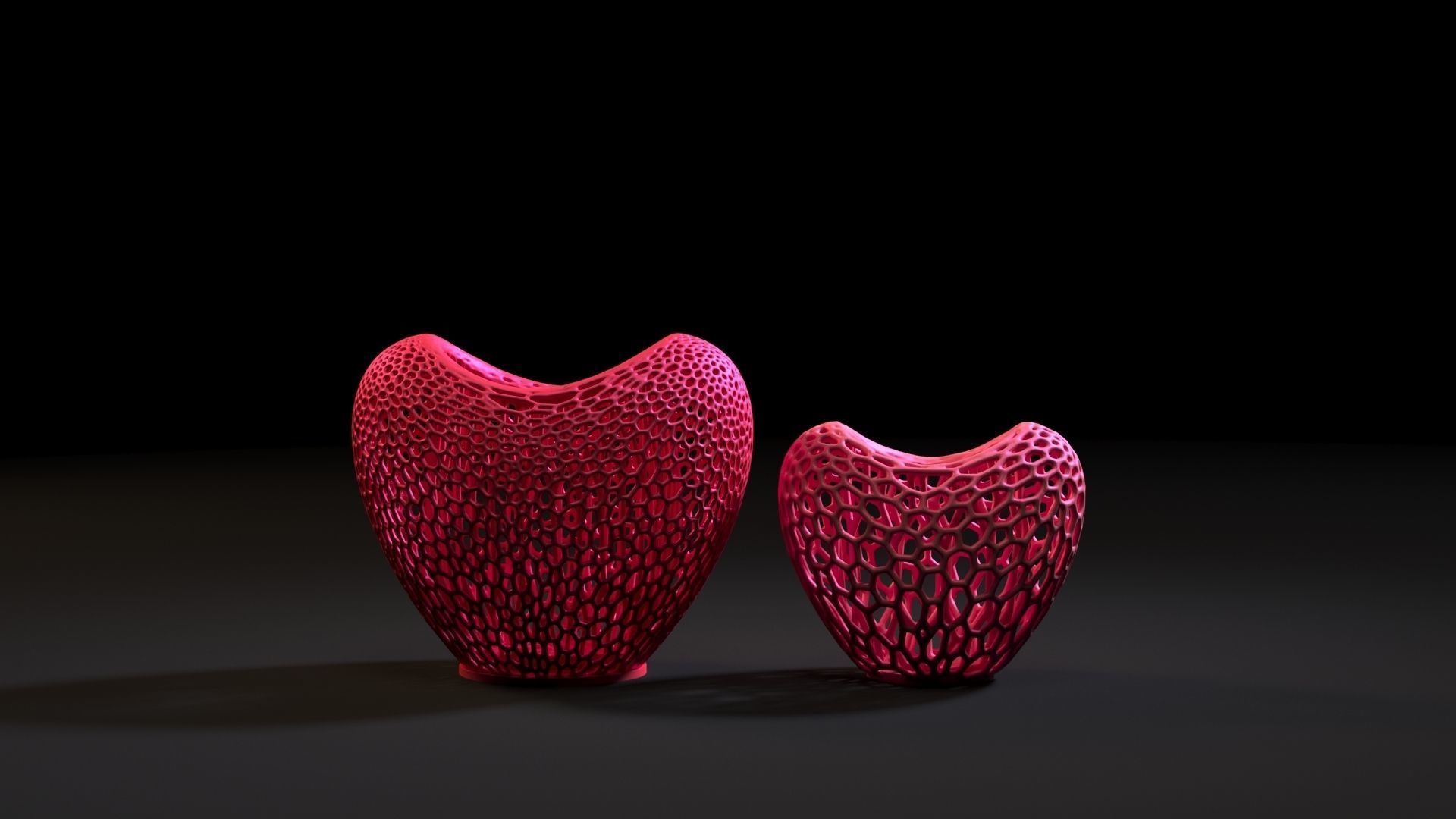 Heart Vase 3D print model_4