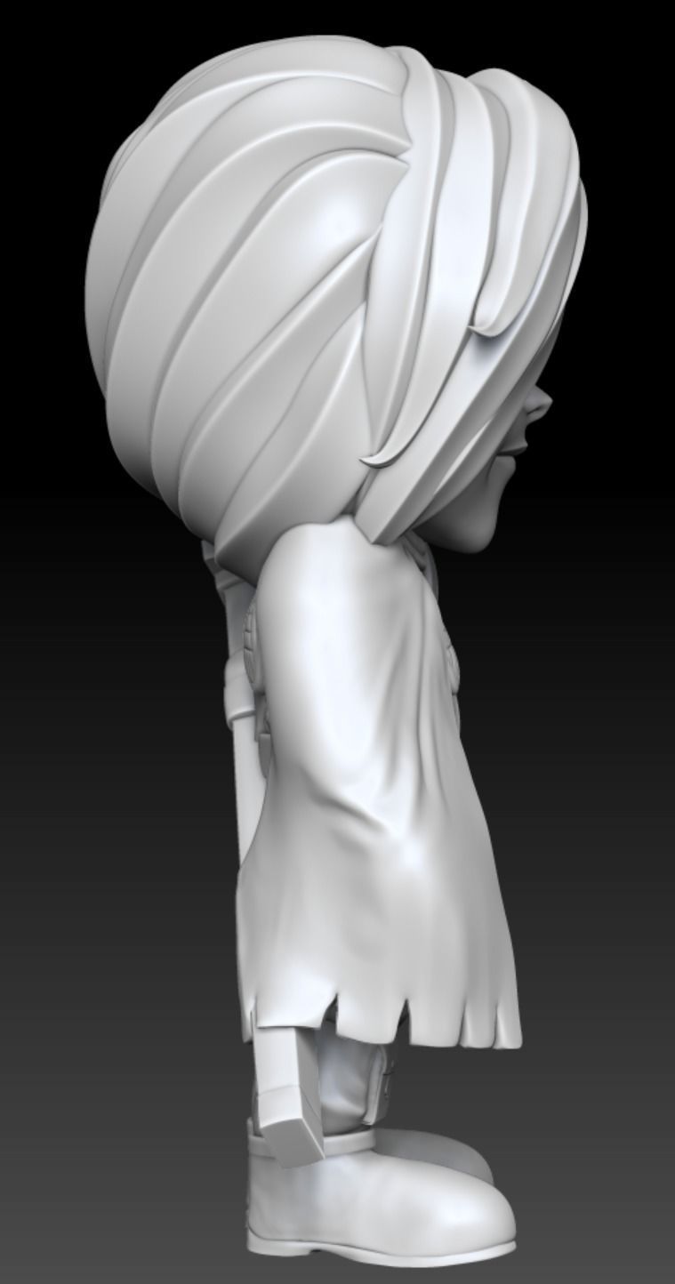 Golden Sun Felix Cartoon Chubby Chibi Figure 3D print model_8