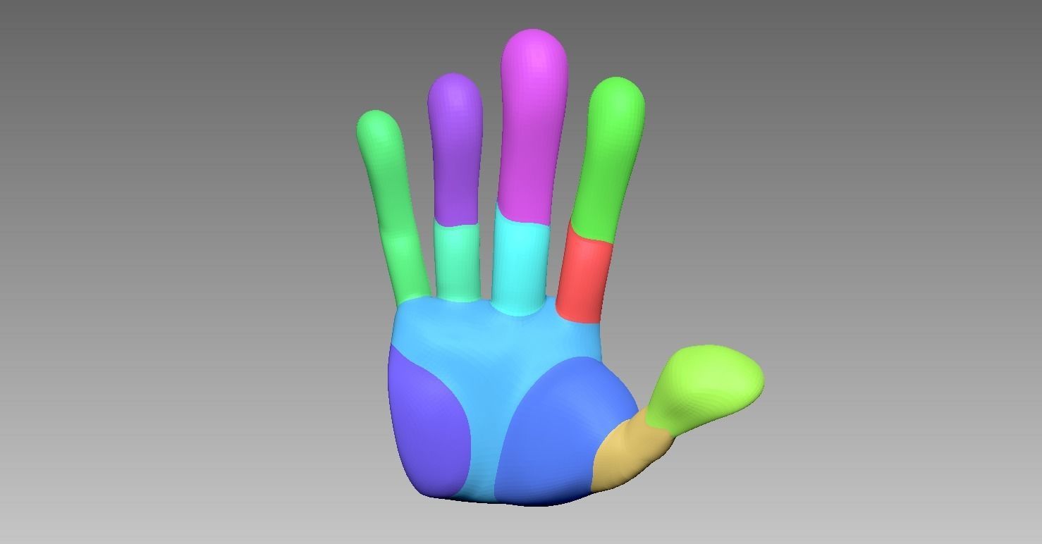 5 Stylized Hands Low-poly 3D model_5