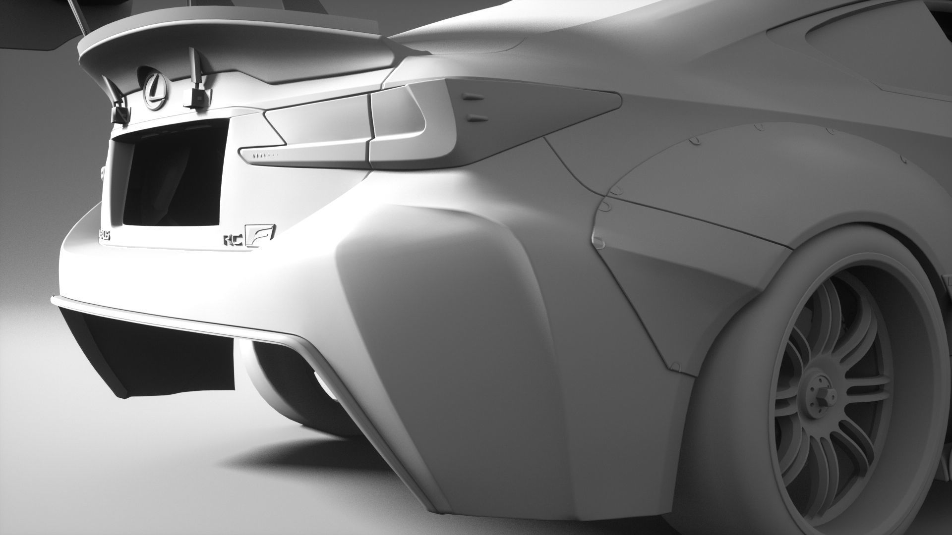 LEXUS RCF  3D model_7