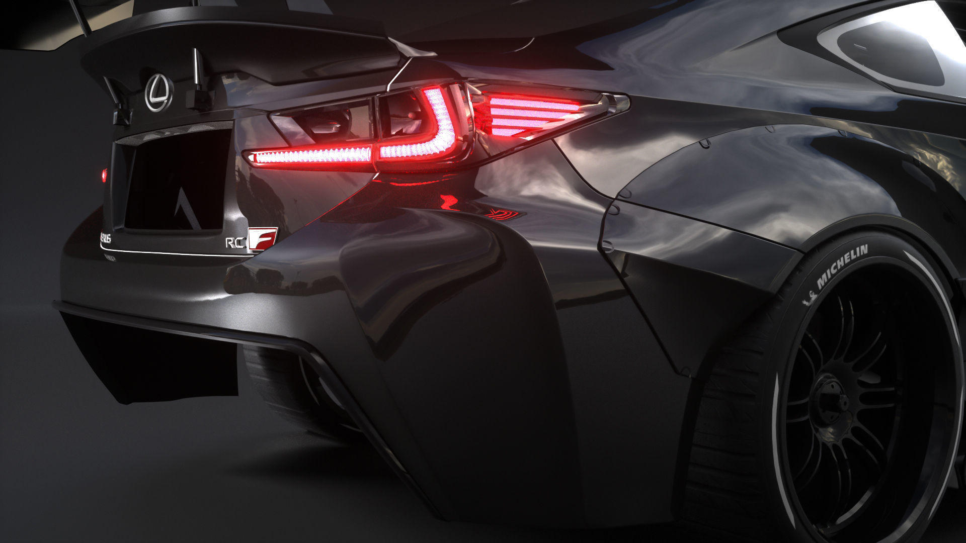 LEXUS RCF  3D model_4