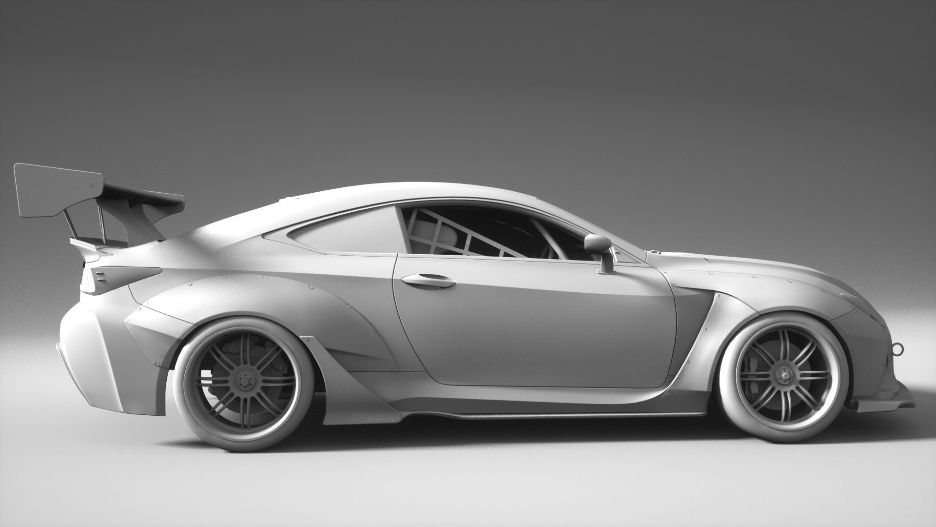 LEXUS RCF  3D model_8
