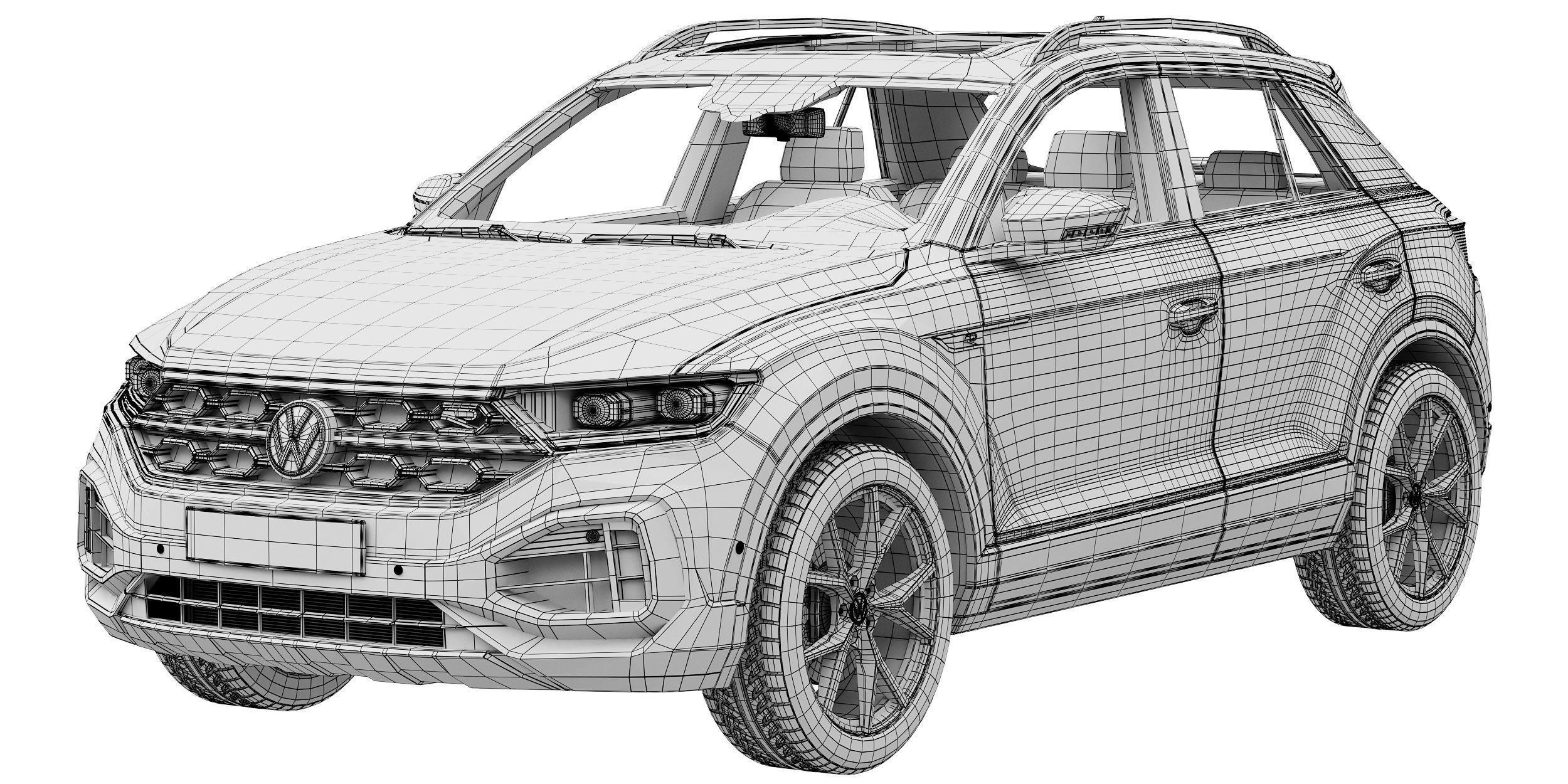 Volkswagen T-Roc R 2022 3D model_13