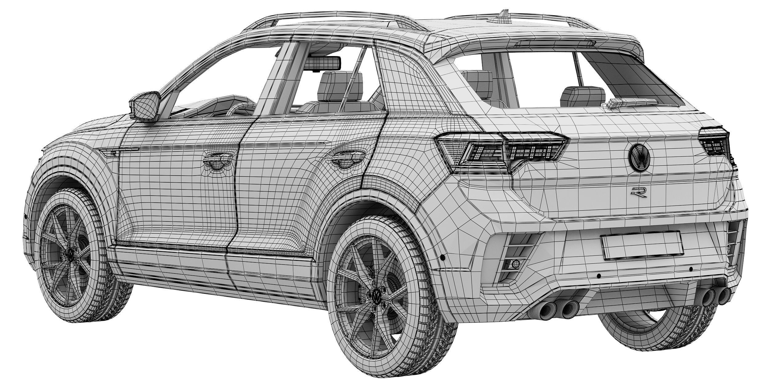 Volkswagen T-Roc R 2022 3D model_15