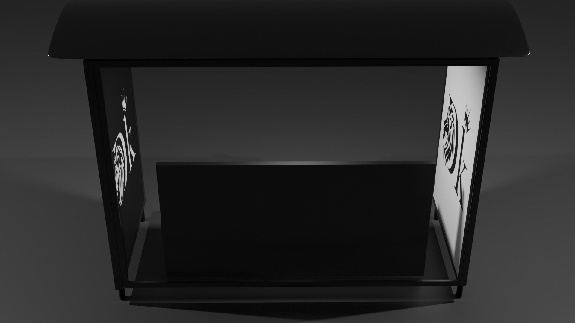 fermata bus bus stop 3D model_9