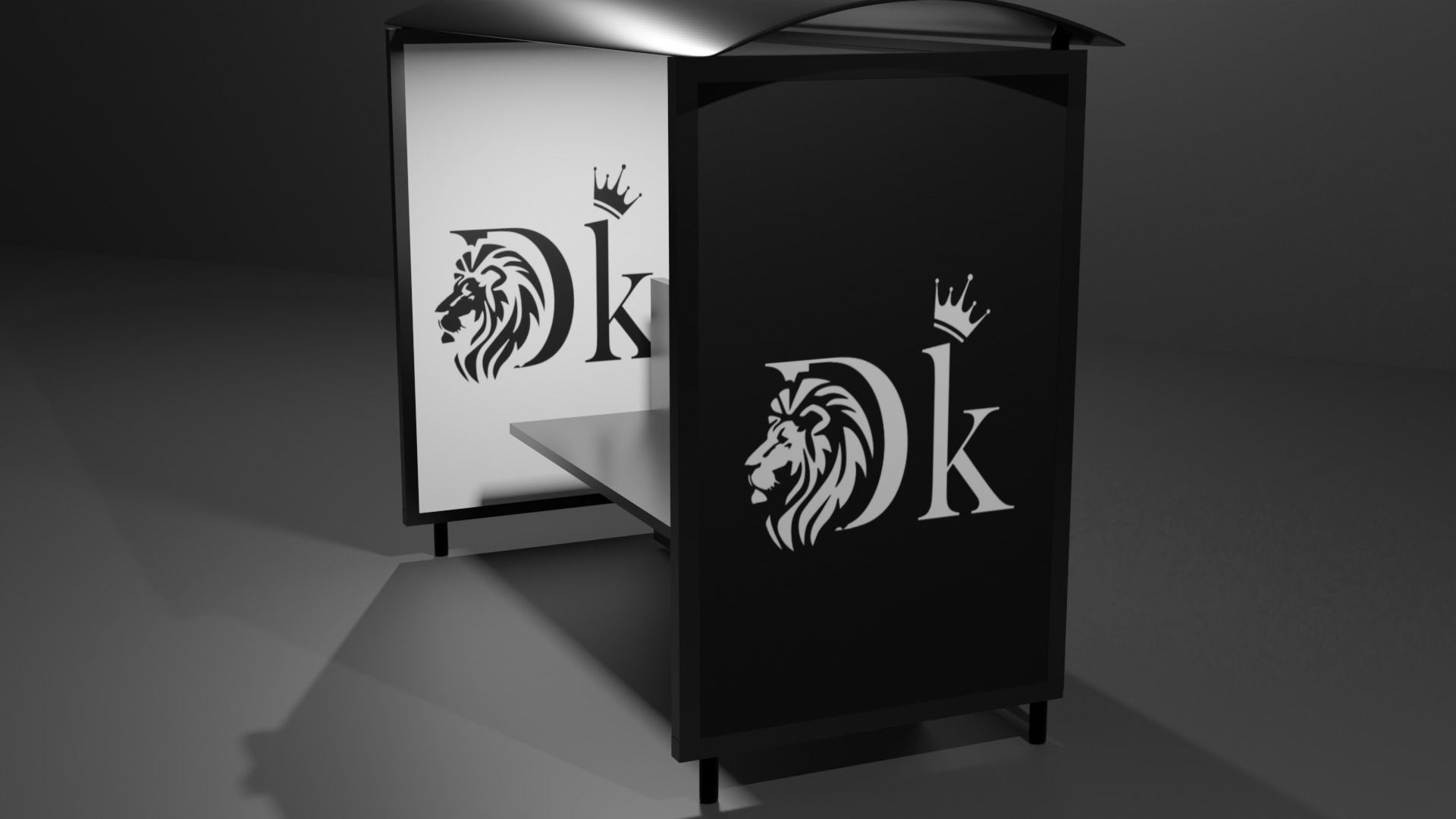 fermata bus bus stop 3D model_5