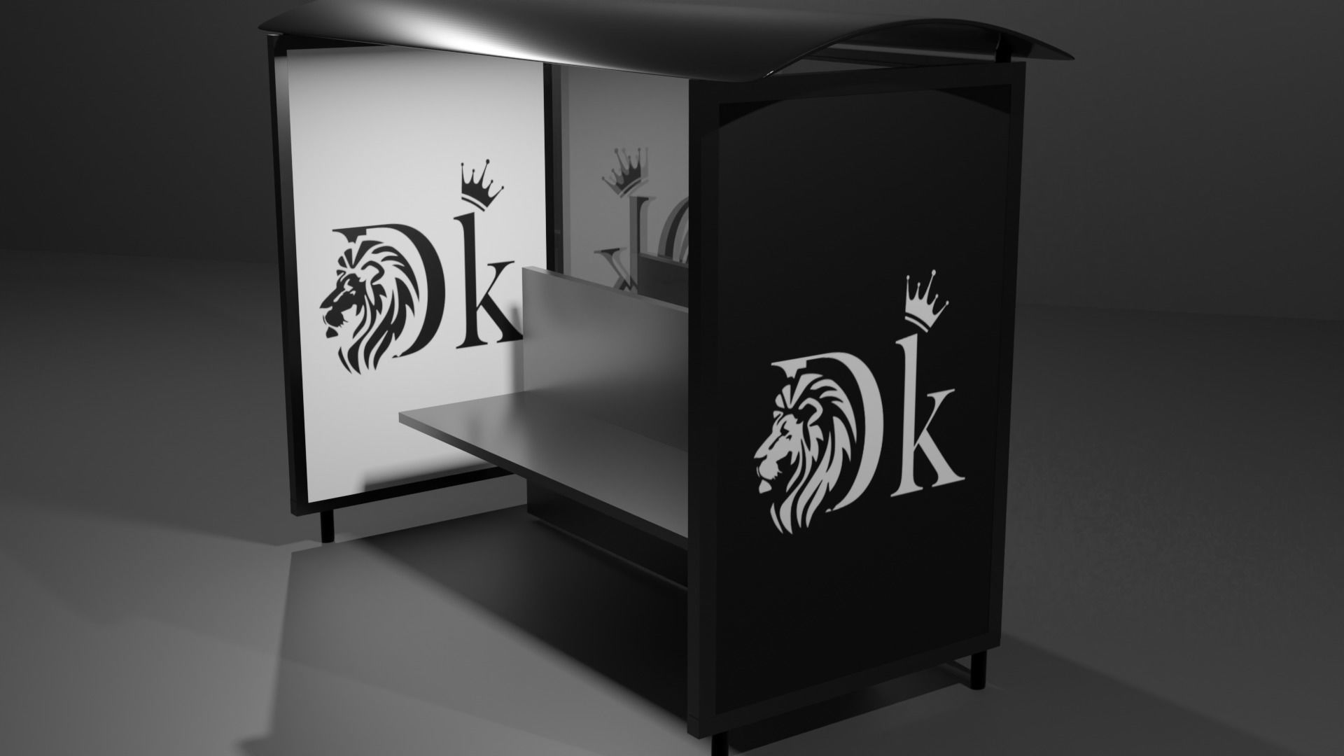 fermata bus bus stop 3D model_1