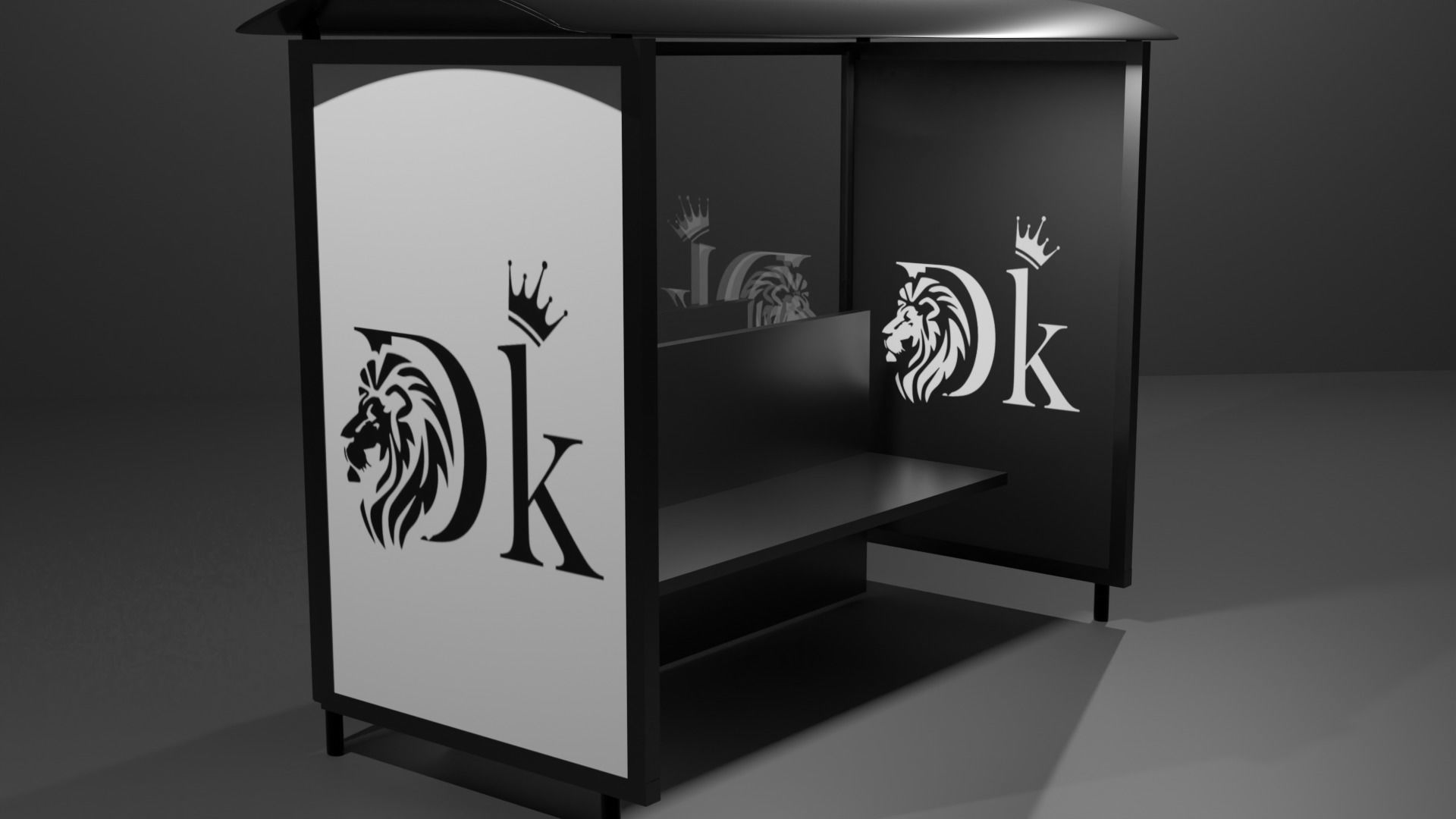 fermata bus bus stop 3D model_3