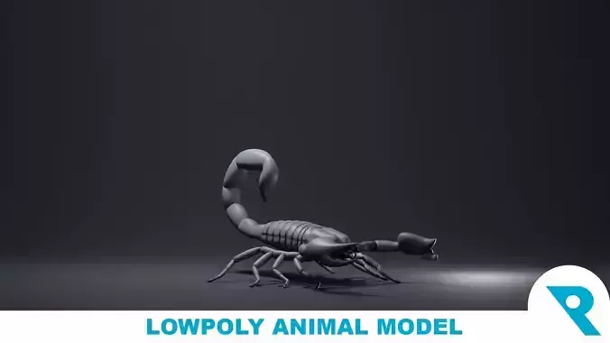 Scorpion Base Mesh Low-poly 3D model