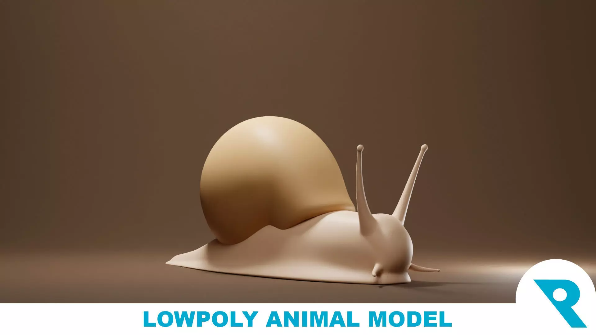 Snail Base Mesh Low-poly 3D model