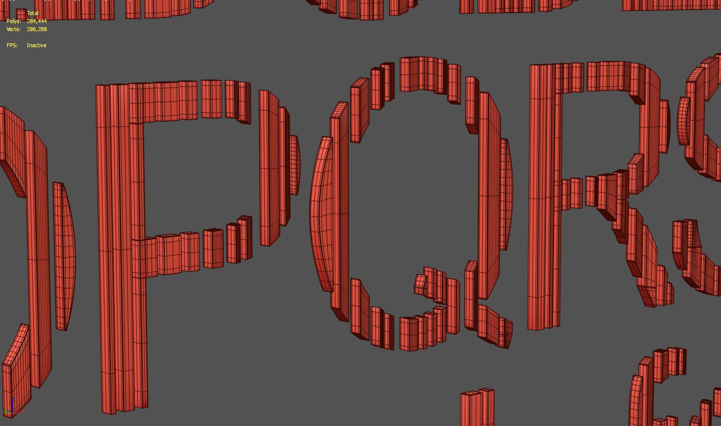 Barcode Font 3D model_12