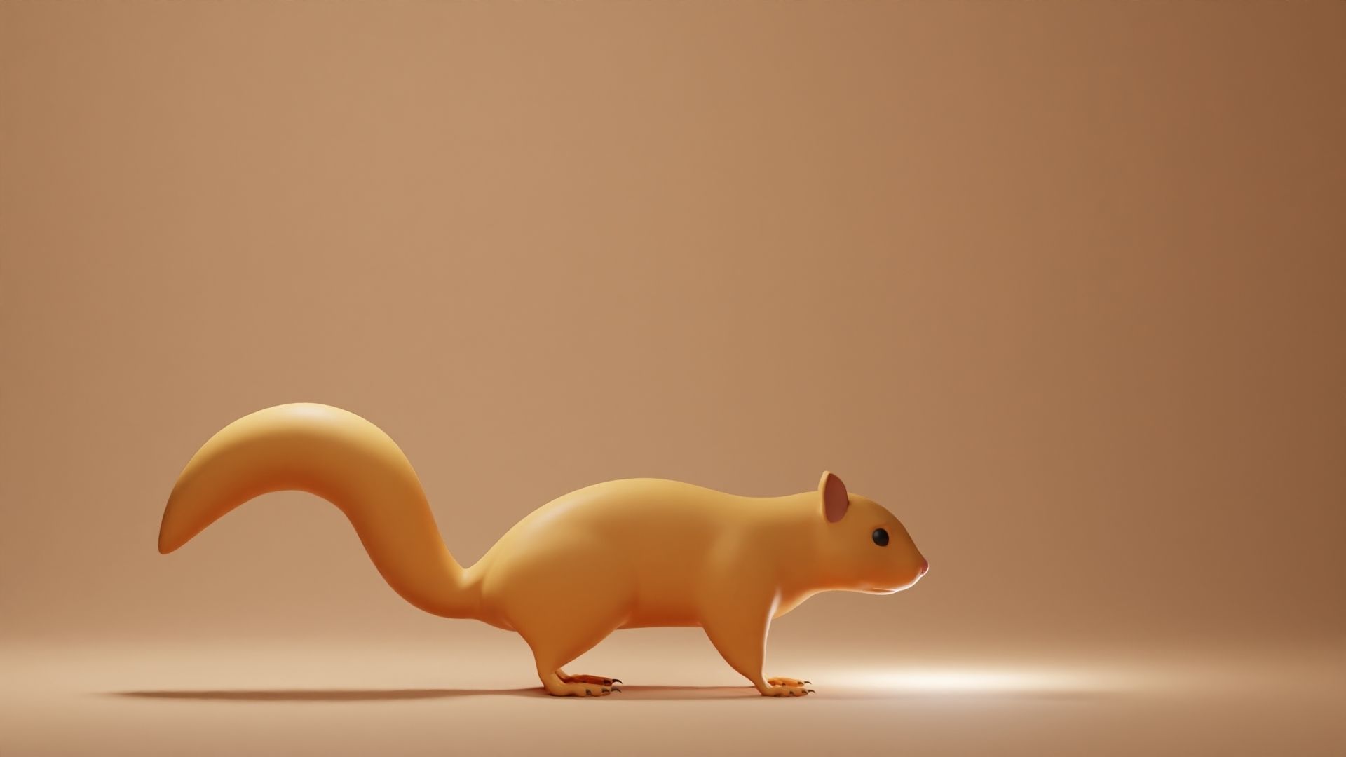 Squirrel Base Mesh Low-poly 3D model_4