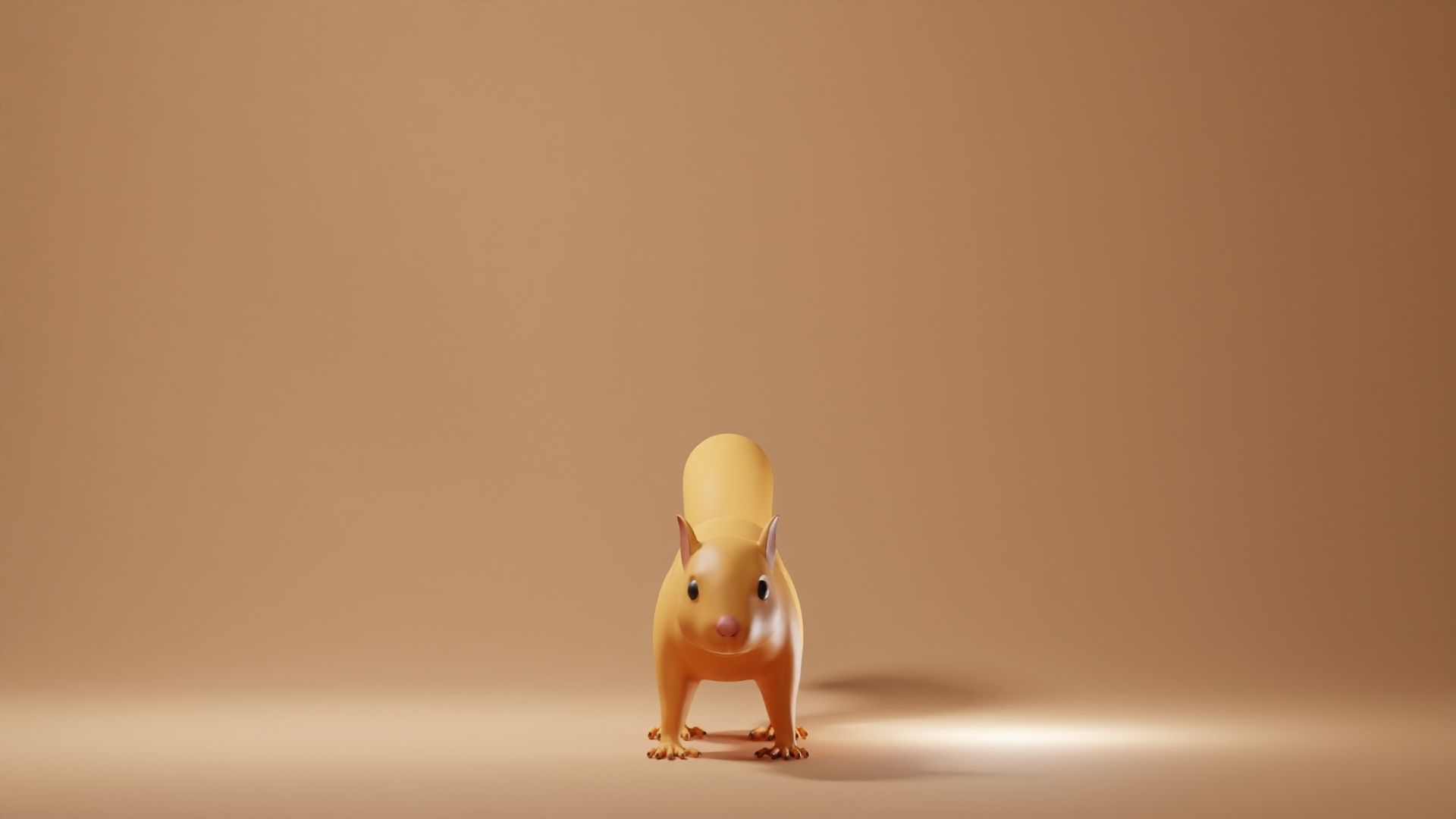 Squirrel Base Mesh Low-poly 3D model_2