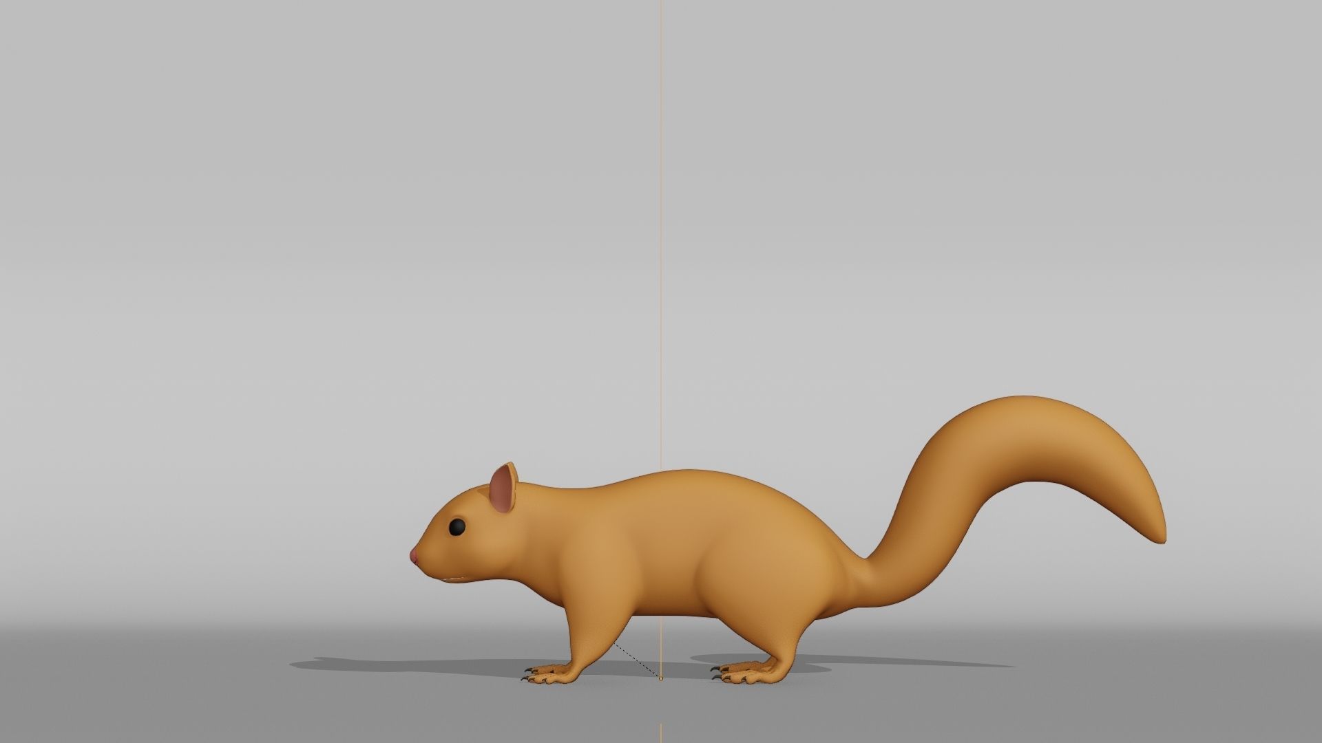 Squirrel Base Mesh Low-poly 3D model_10