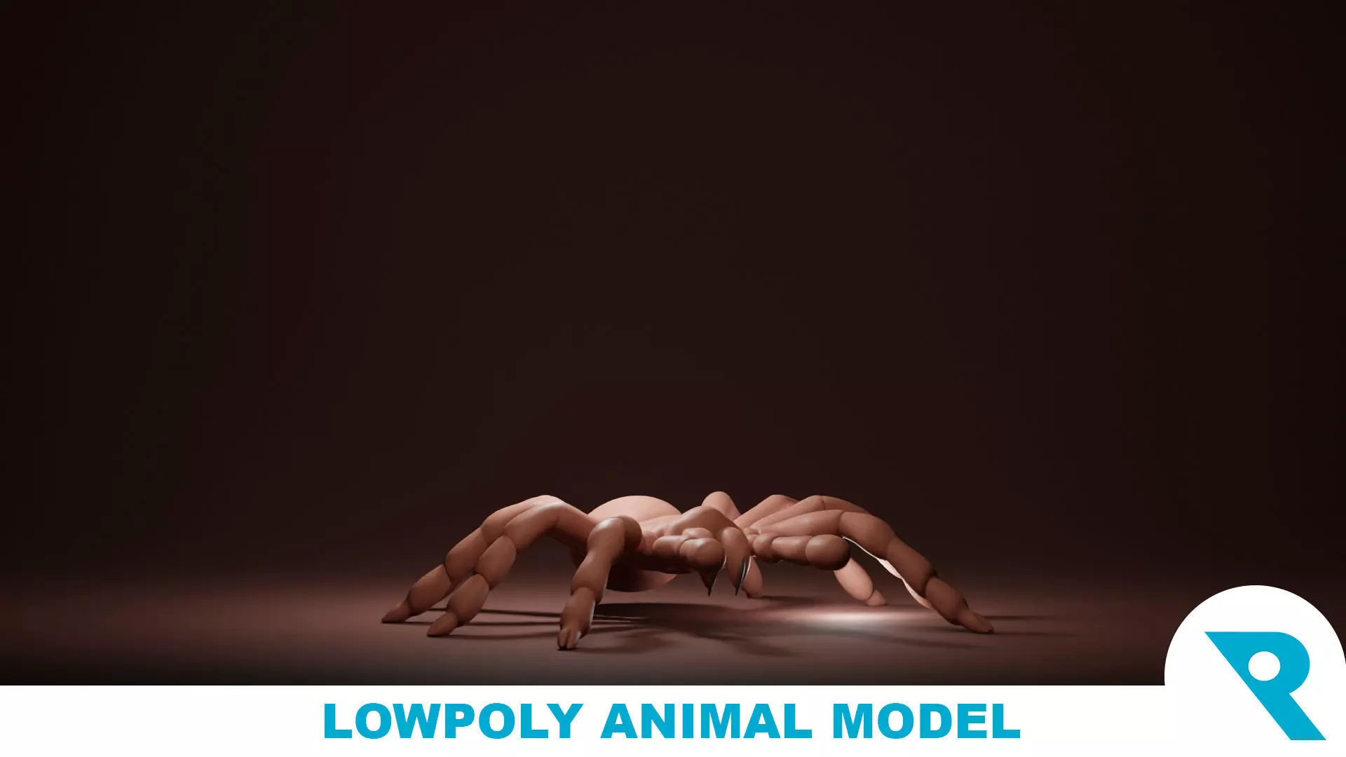 Tarantula Base Mesh Low-poly 3D model_0