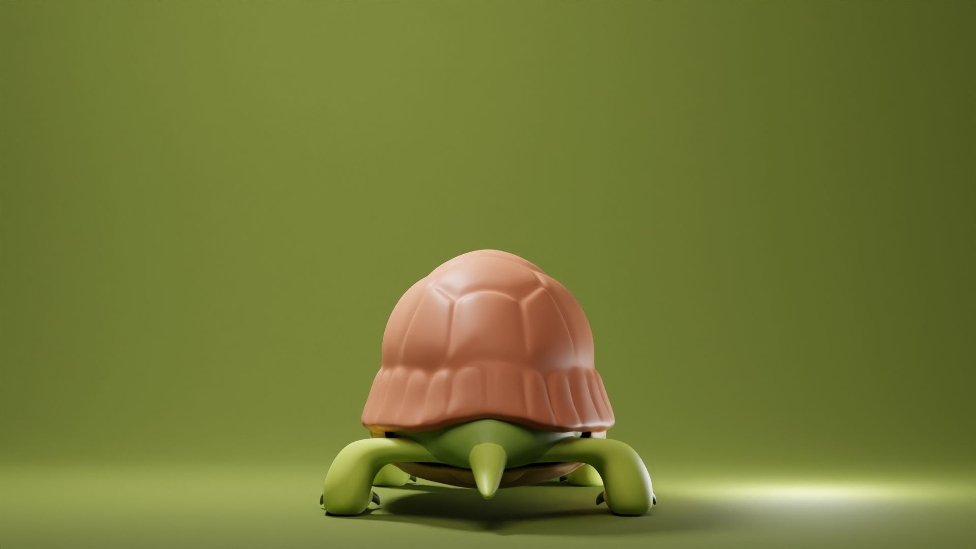 Tortoise Base Mesh Low-poly 3D model_4