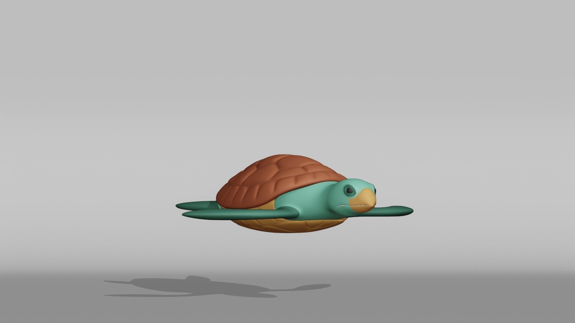 Turtle Base Mesh Low-poly 3D model_6