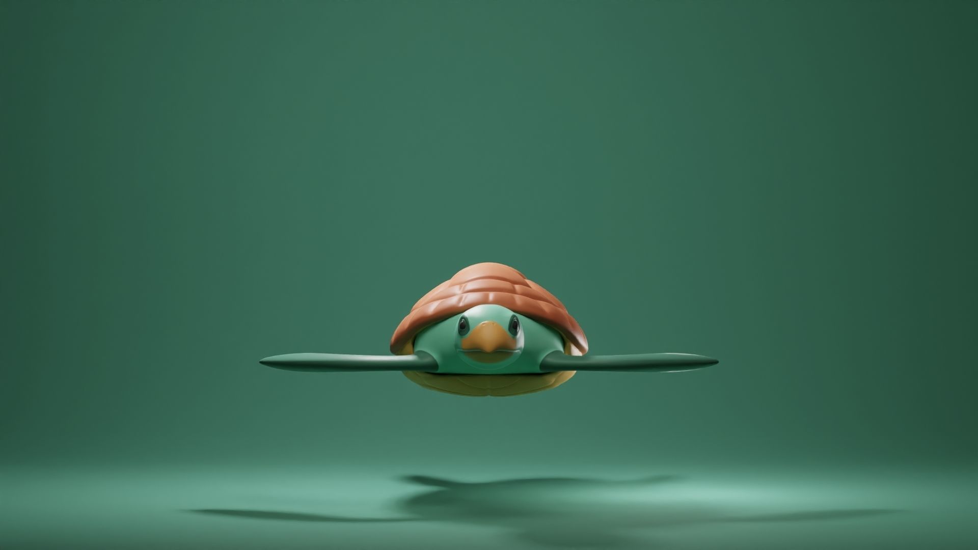Turtle Base Mesh Low-poly 3D model_2