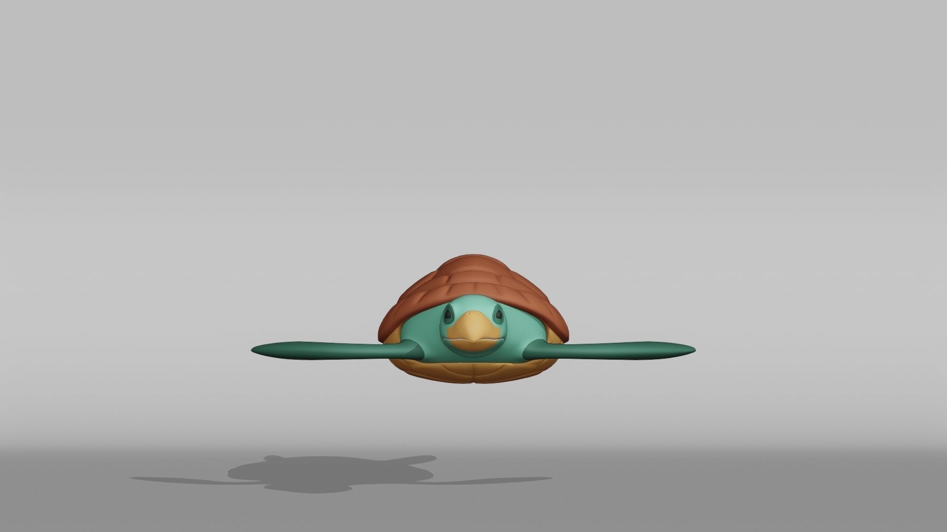 Turtle Base Mesh Low-poly 3D model_7
