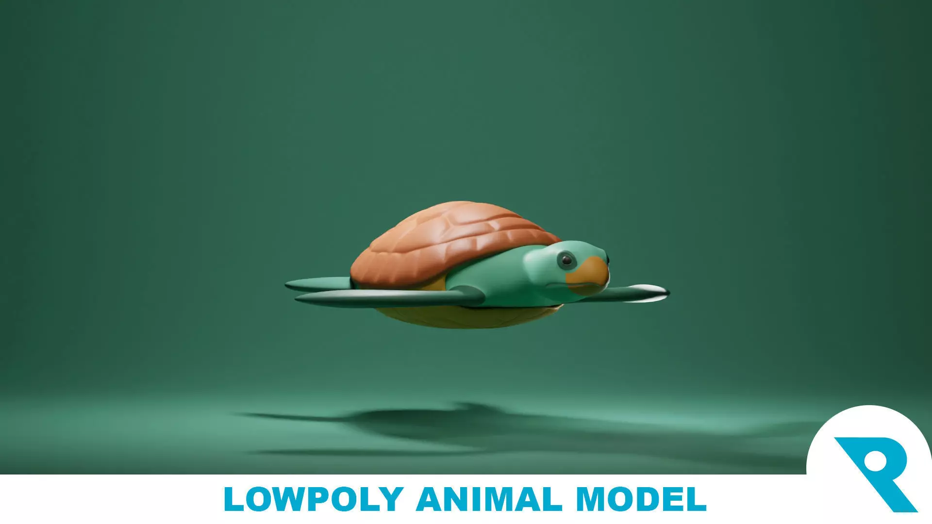 Turtle Base Mesh Low-poly 3D model_0