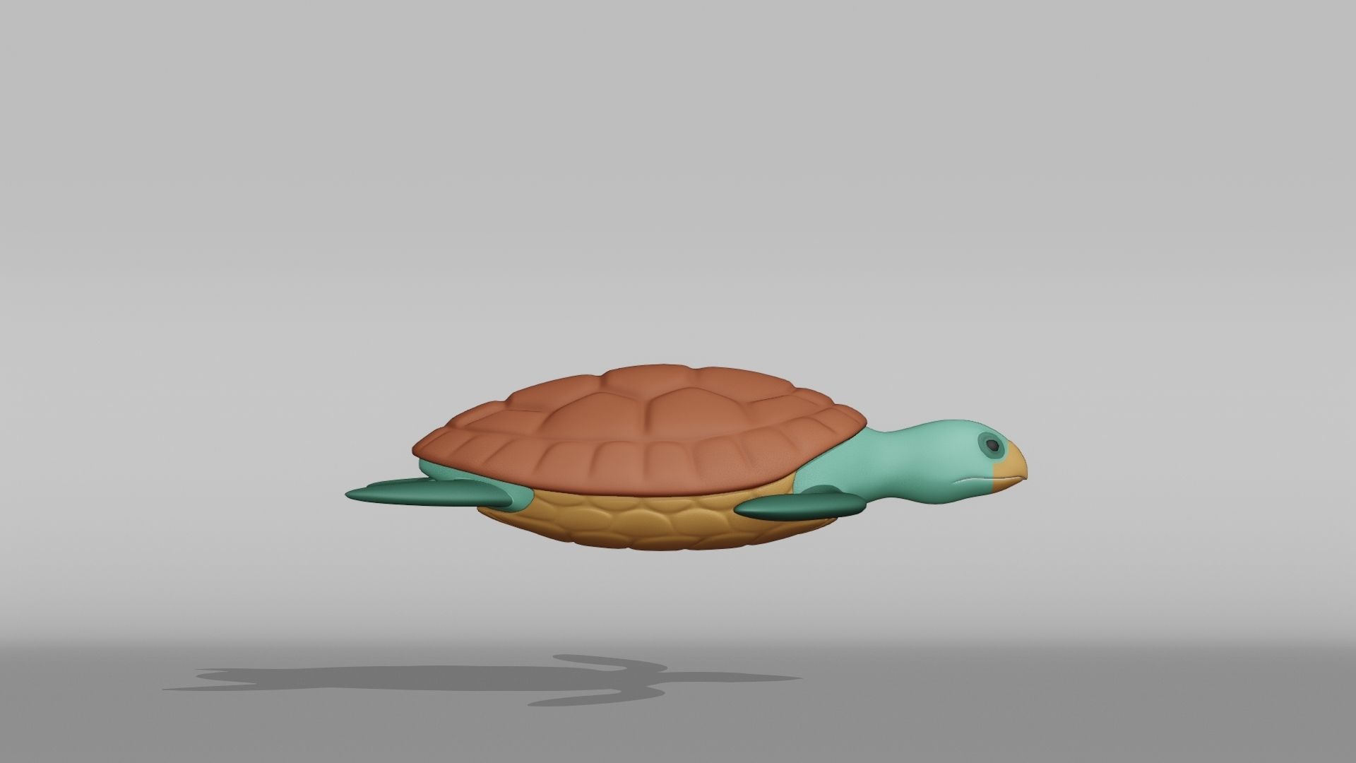 Turtle Base Mesh Low-poly 3D model_8