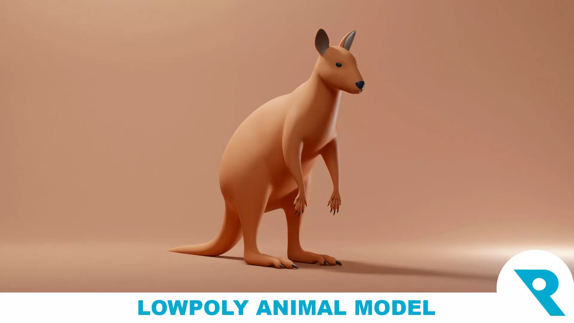 Wallaby Base Mesh Low-poly 3D model_0