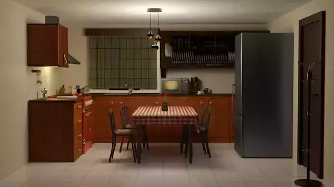 Kitchen with table and chairs