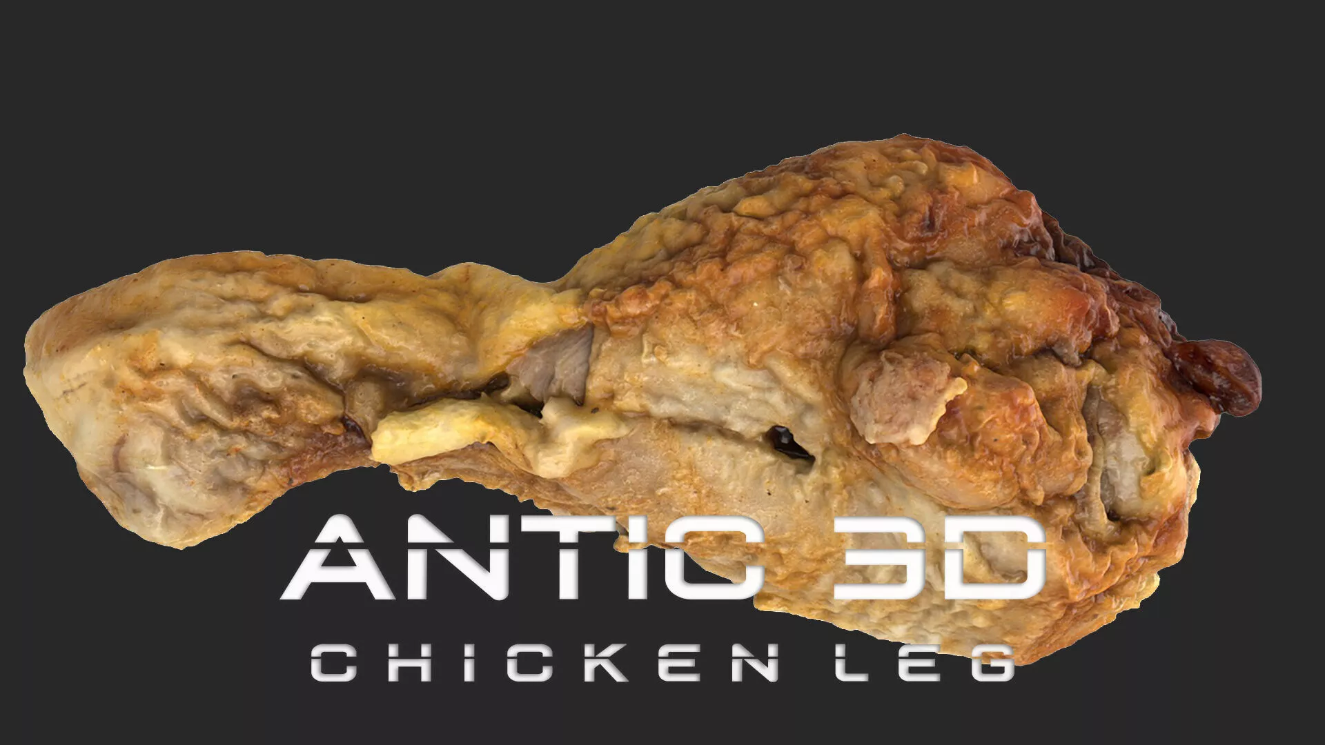 Chicken leg Low-poly 3D model