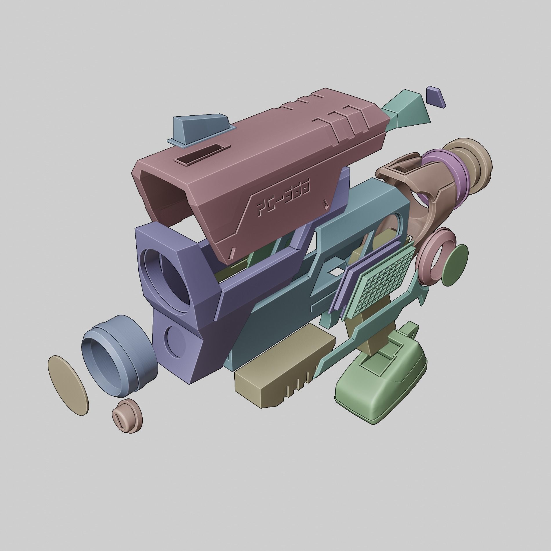 Hi-Fi Peppermint Cosplay 3D print model_14