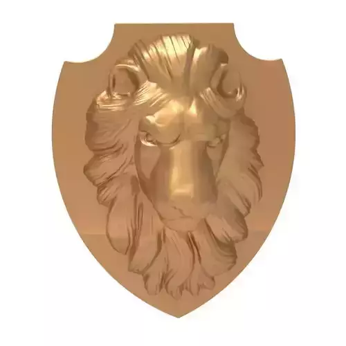 LION HEAD WALL ART 3D print model