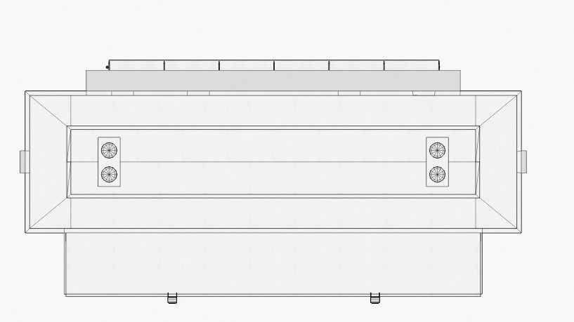 Industrial Building Low-poly 3D model_8