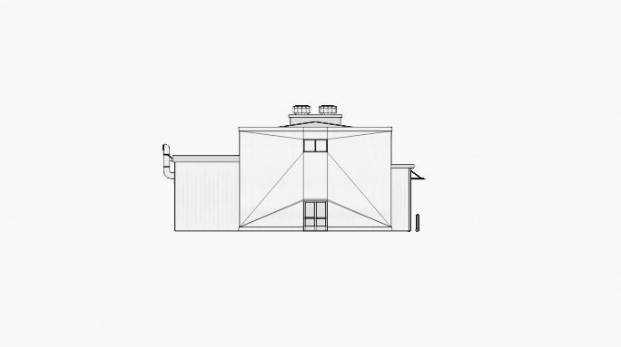Industrial Building Low-poly 3D model_10