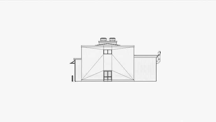 Industrial Building Low-poly 3D model_11