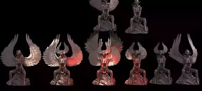 Egyptian goddess collection Full  3D model