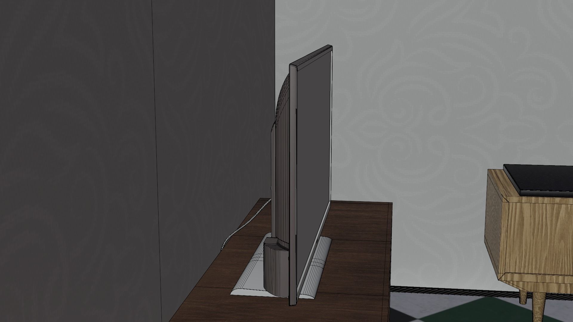 Vintage Living room 3D model_12