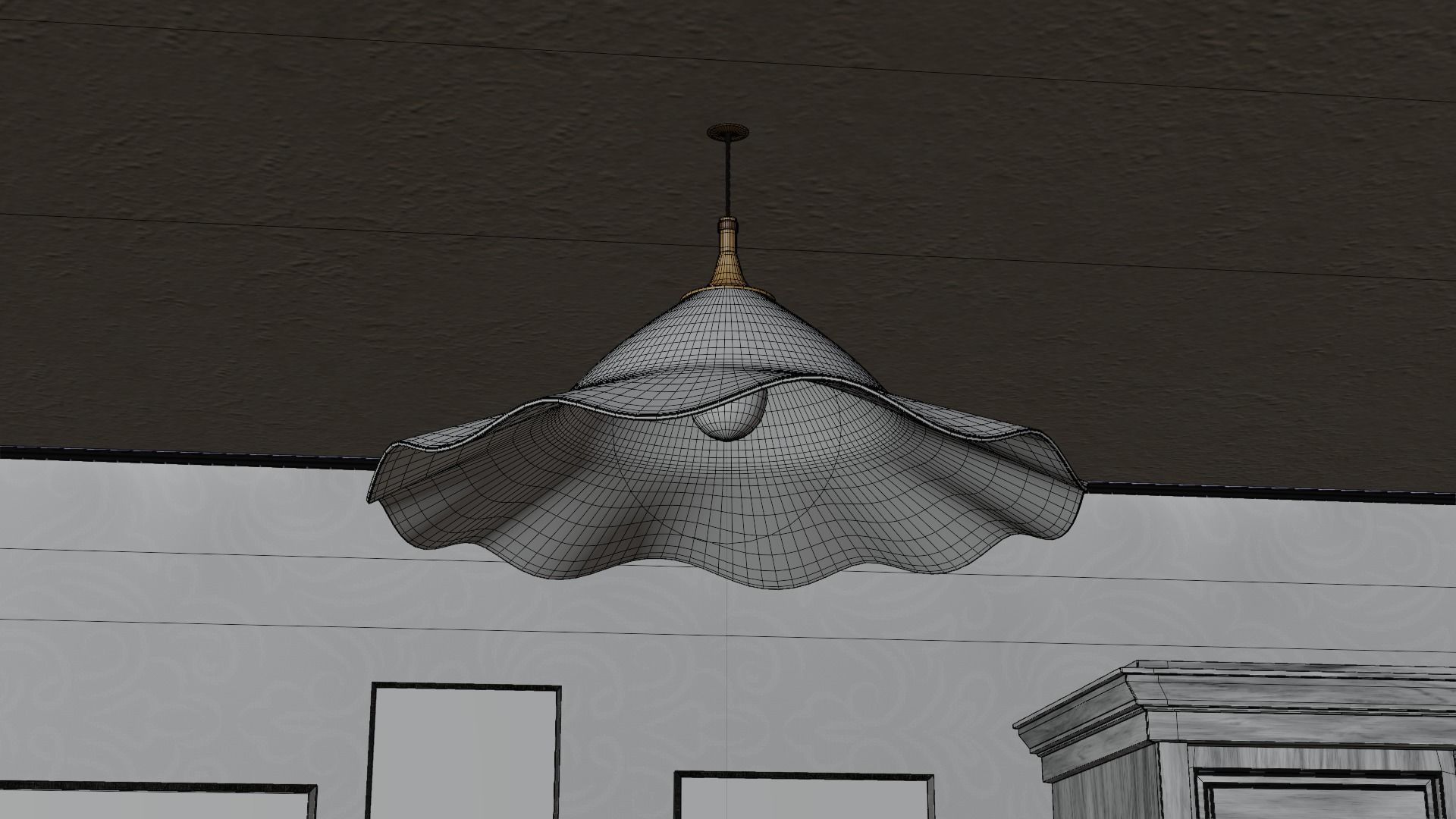 Vintage Living room 3D model_16