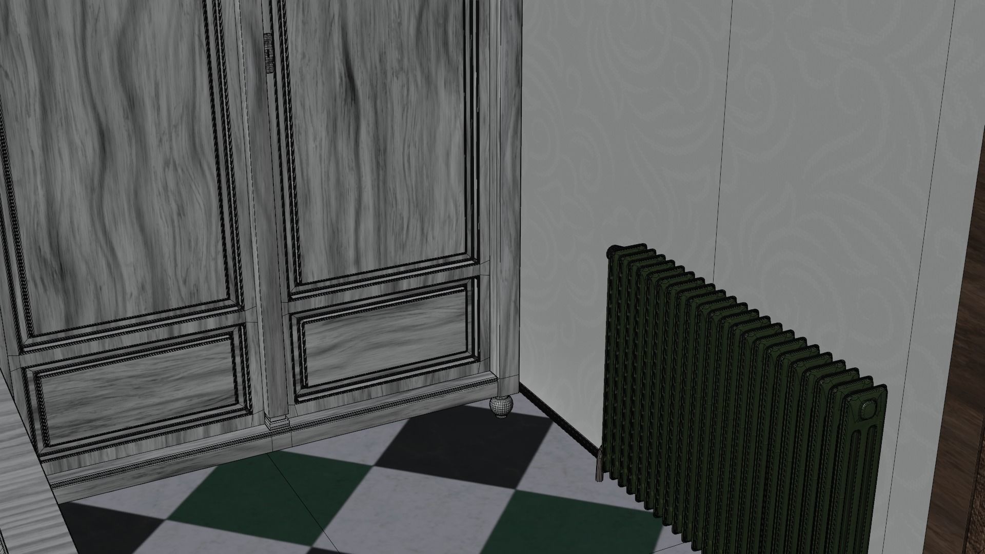 Vintage Living room 3D model_15