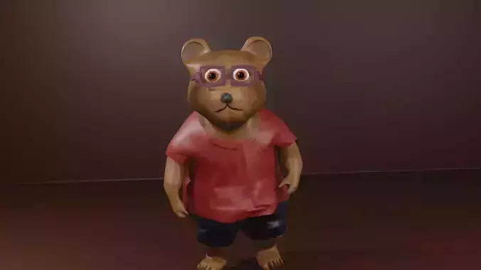 3d Bear cartoon
