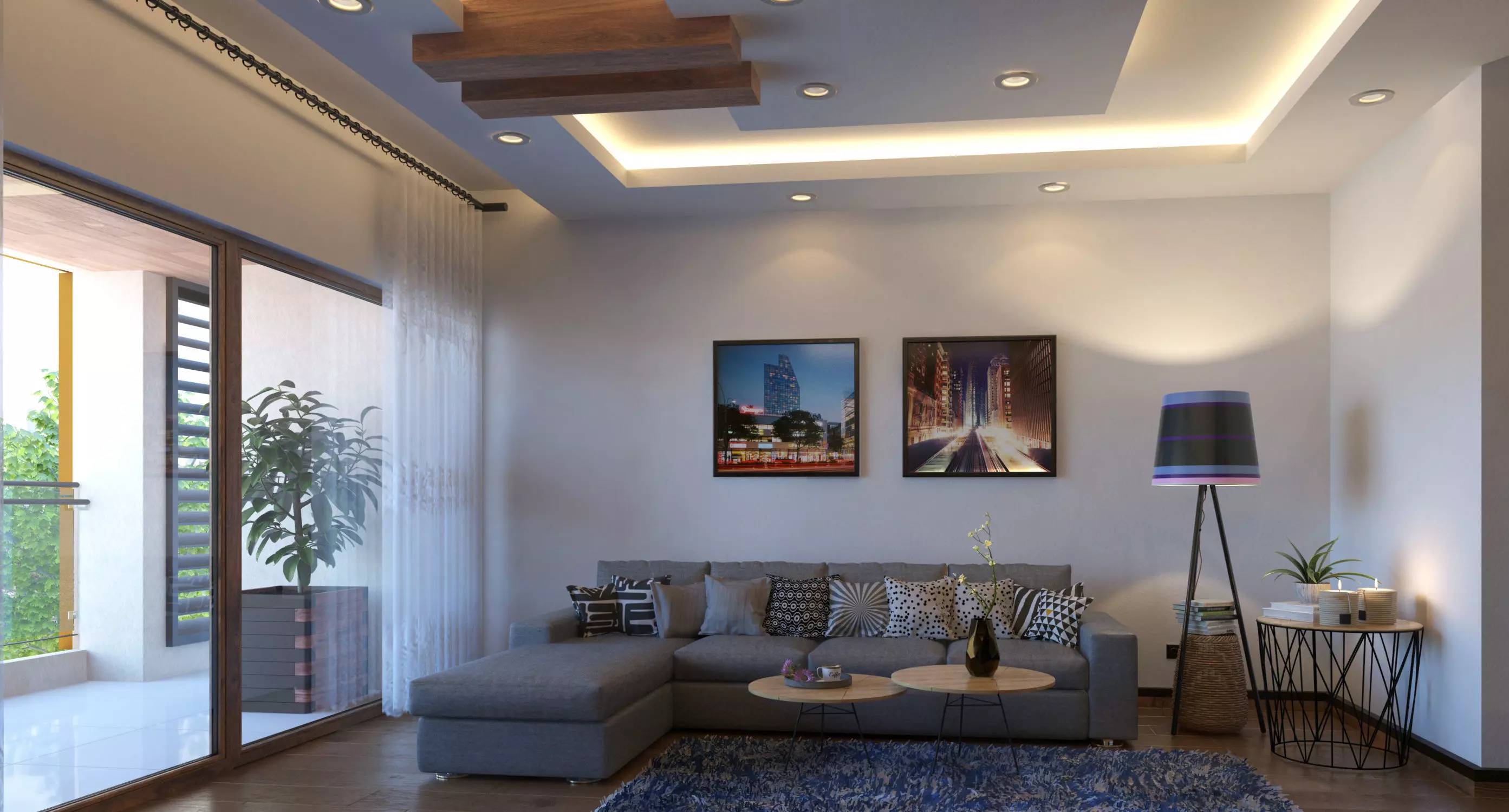 Highly detailed interior scene 3d model Low-poly 3D model