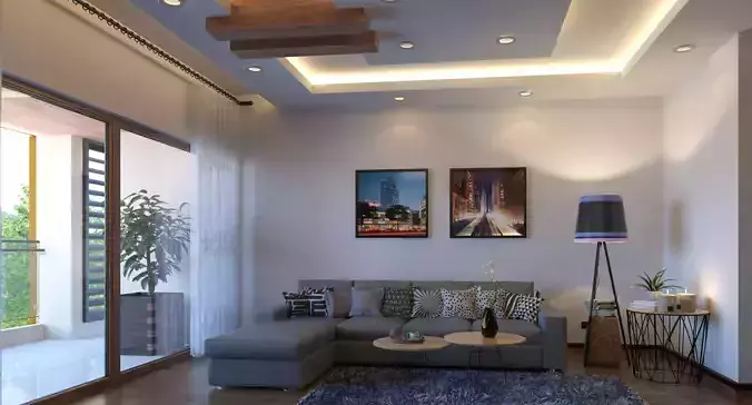 Highly detailed interior scene 3d model 