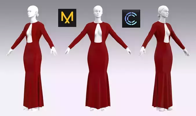 Dress Outfits MD CLO 3D ZPRJ ZPAC project files