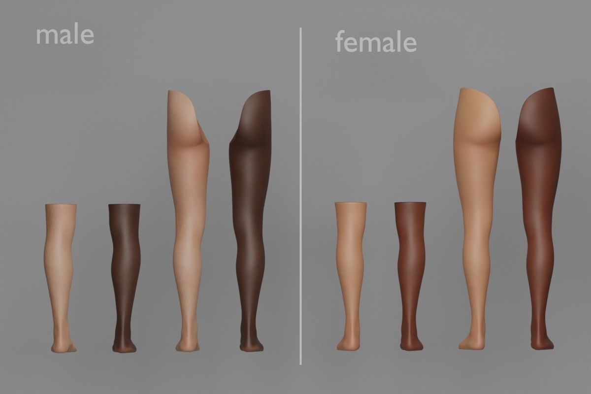 Tattoo Artist Body Parts Pack - Ultimate 3D Model Collection_26