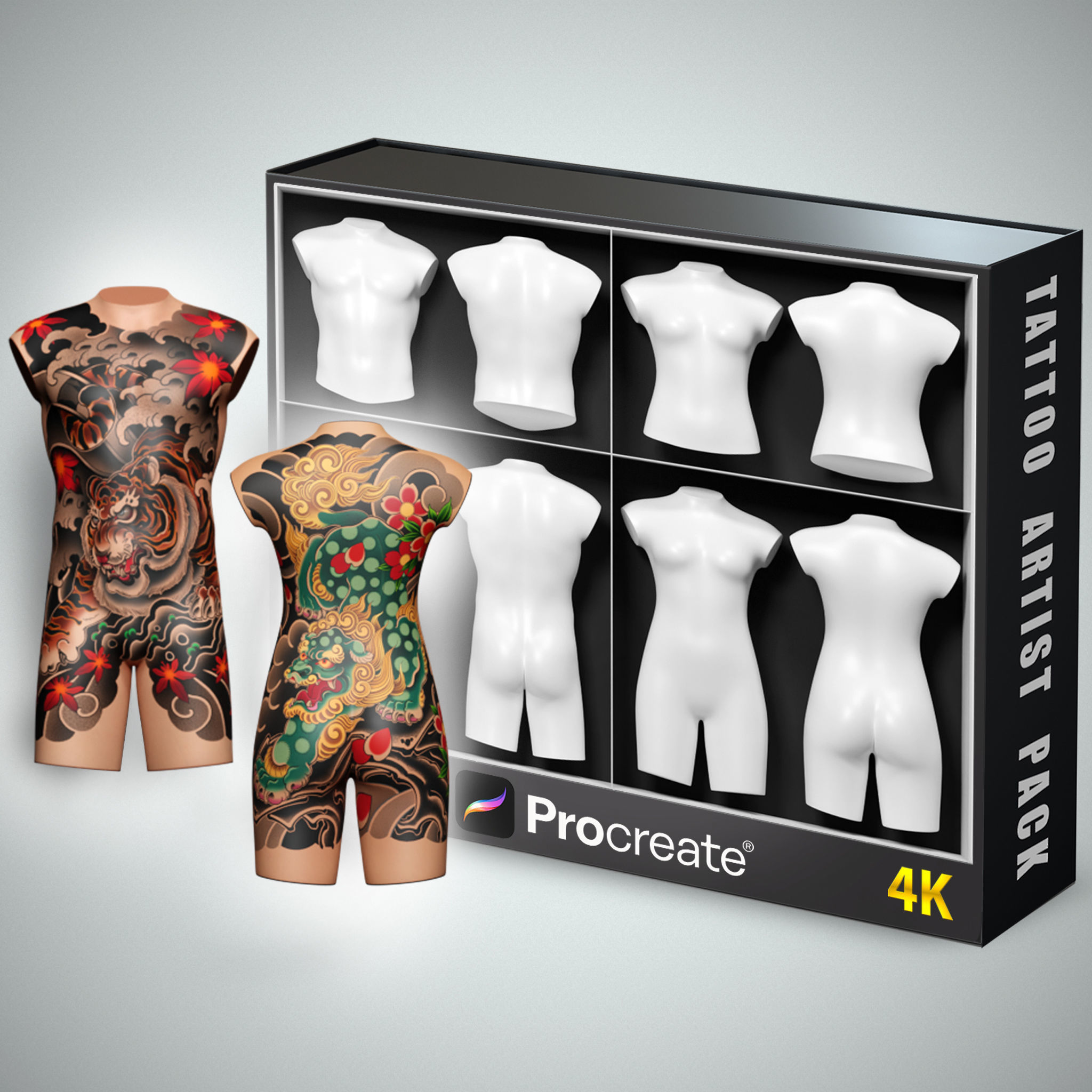 Tattoo Artist Body Parts Pack - Ultimate 3D Model Collection_6