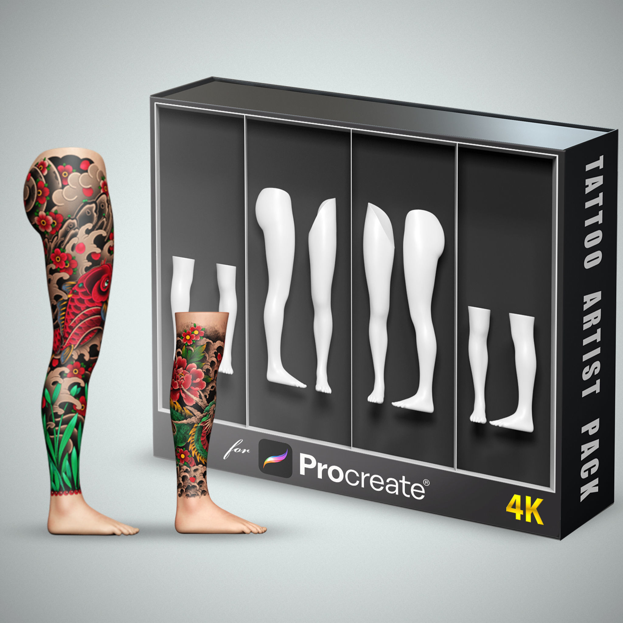 Tattoo Artist Body Parts Pack - Ultimate 3D Model Collection_7