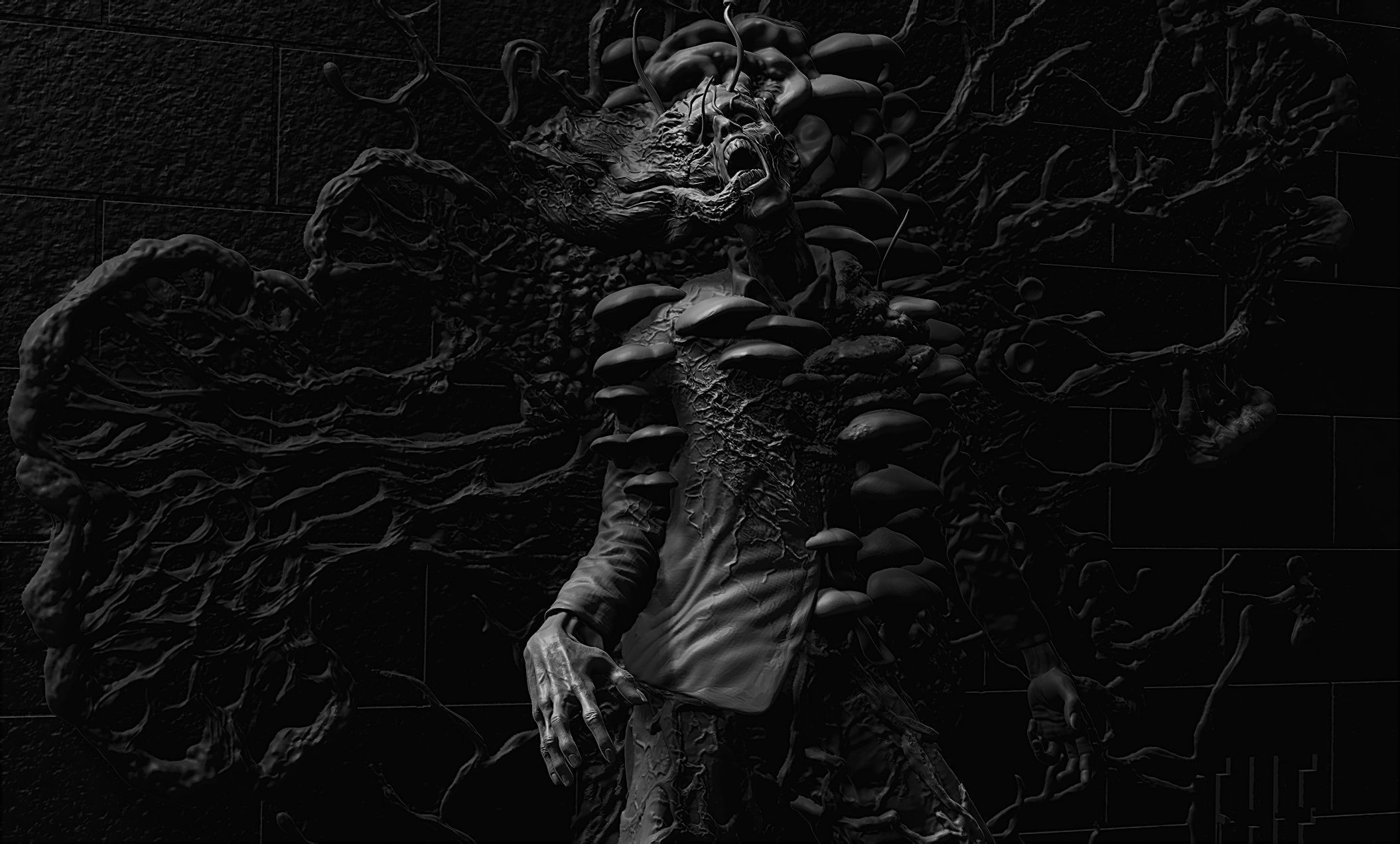 Last of Us - Infected Relief 3D print model_12